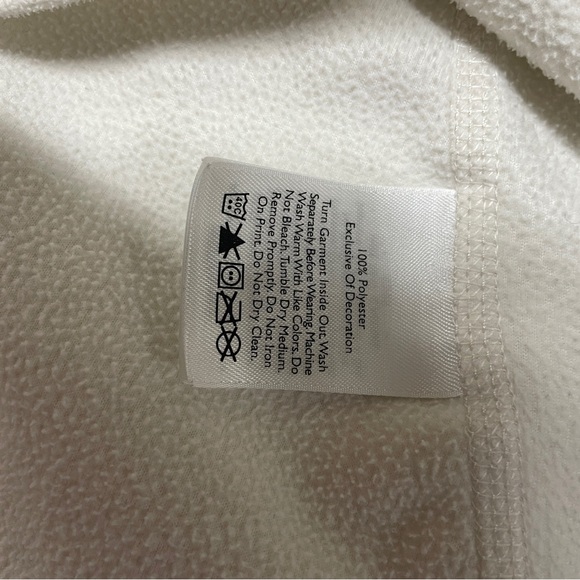 Women's White Quarter-Zip Sweater - Picture 6 of 9